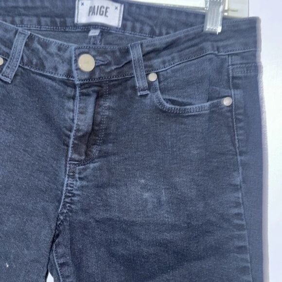 Paige Womens Straight Leg Jeans Size 27 Dark Wash Denim - Picture 3 of 8